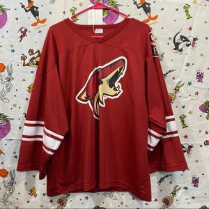 Vintage Phoenix Coyotes NHL Red Hockey Jersey